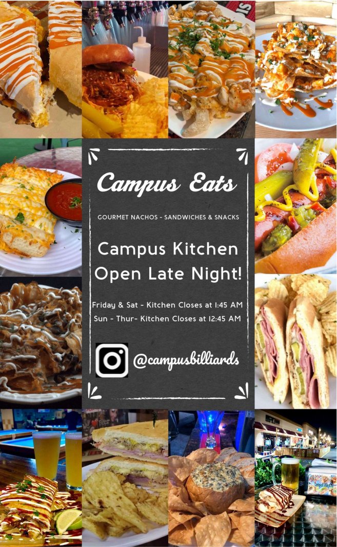 Campus Eats food collage