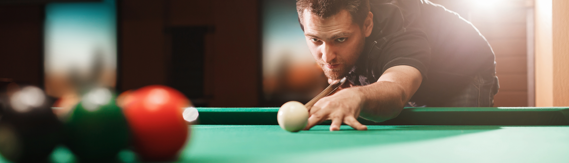 Man Playing Pool