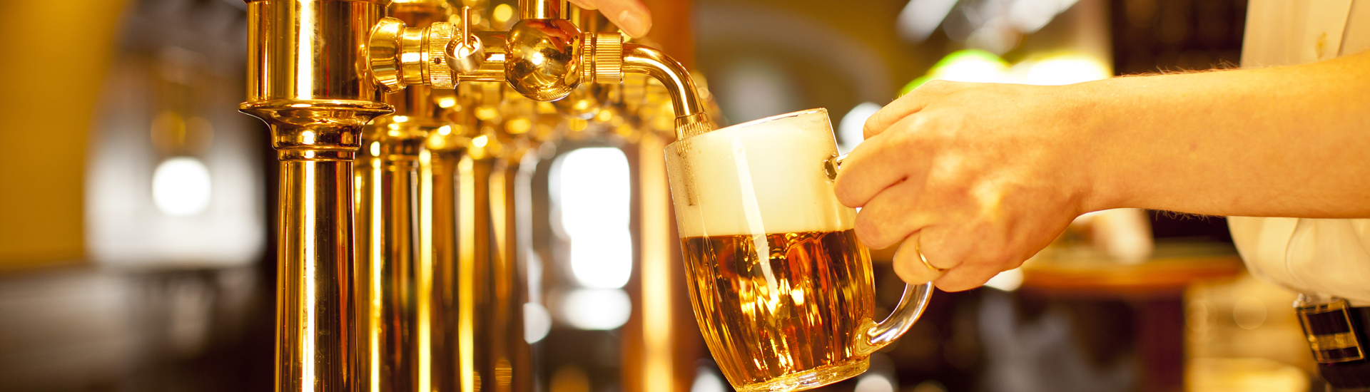 Man Pouring a Beer